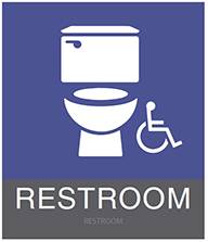 Accessible and Inclusive Restroom Sign
